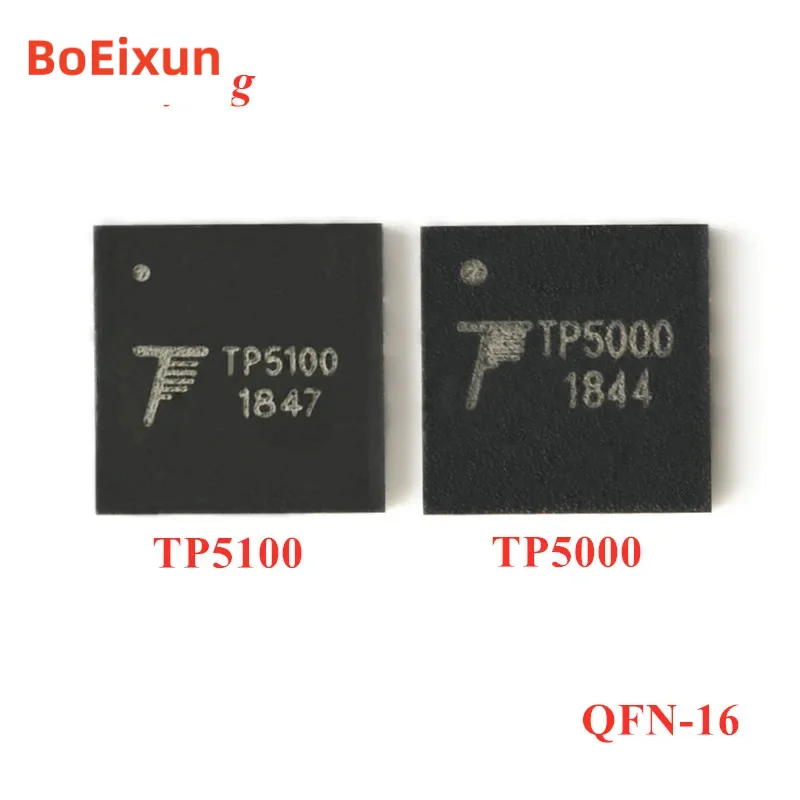 10PCs/1pc tp5100 tp5000 qfn-16 2A Buck step down switch 4.2V/3.6V 8.4V/4.2V lithium battery charger charging chip IC