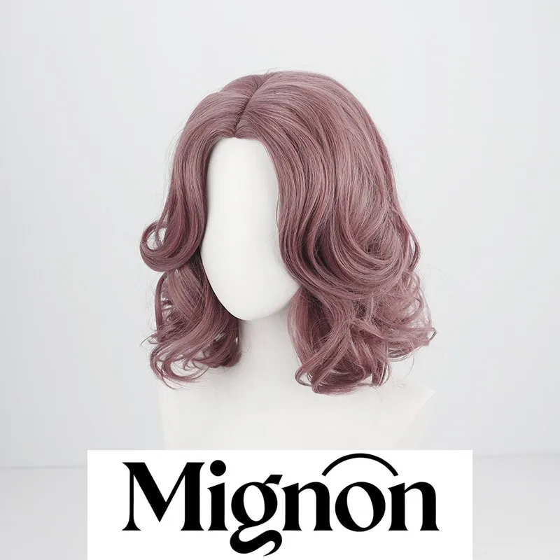 Mignon Melina cosplay wig center part silicone scalp Halloween gift