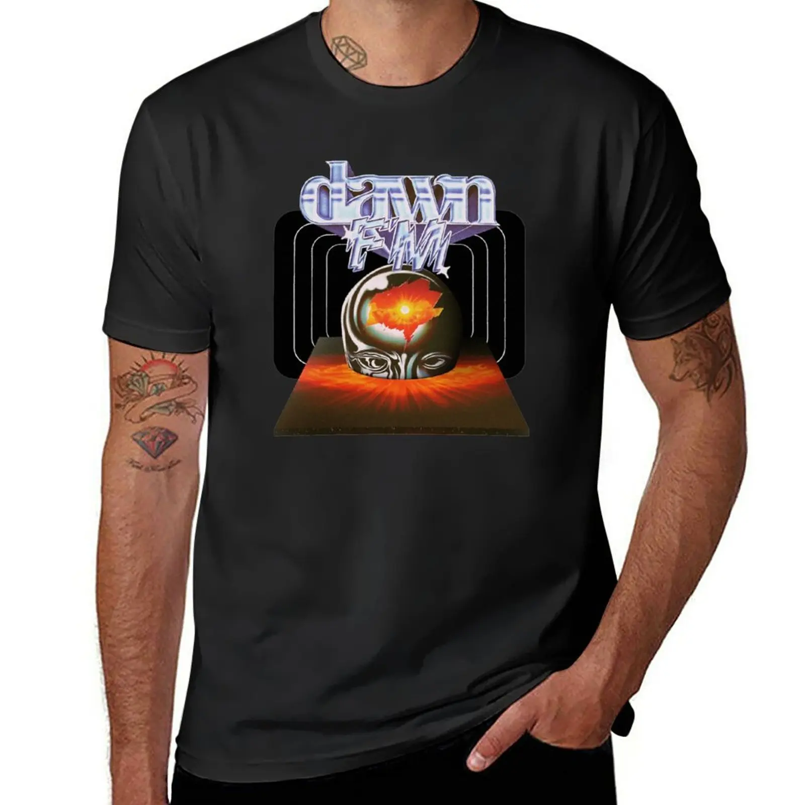 New Blinding Lights Dawn FM T-Shirt new edition t shirt sweat shirts tees custom t shirt men graphic t shirts