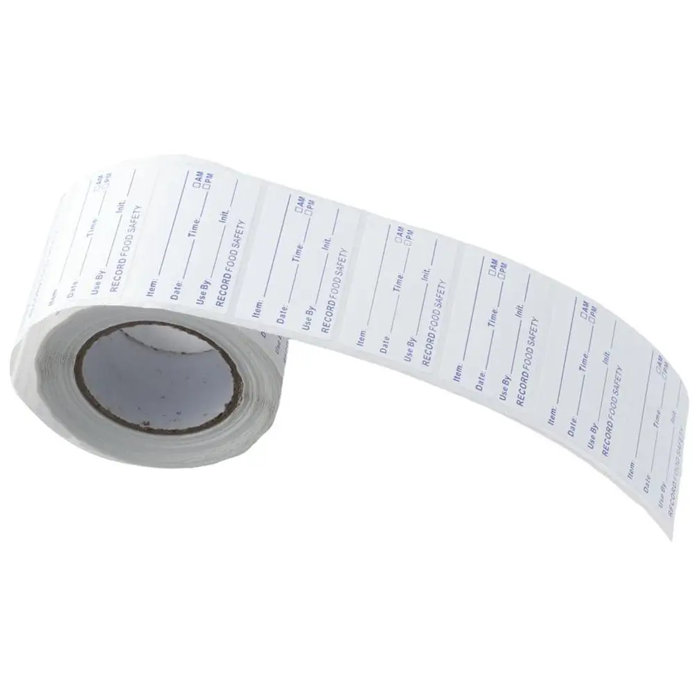 Self-Adhesive Removable Freezer Food Labels- Easy Clean Leaves No Residue- Cooler Food Storage Freezer Stickers Plastic Paper