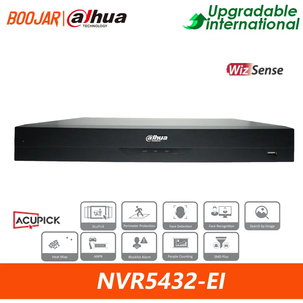 Dahua Original NVR5432-EI 32 Channels 1.5U 4HDDs WizSense Network Video Recorder Support AcuPick AI By Recorder