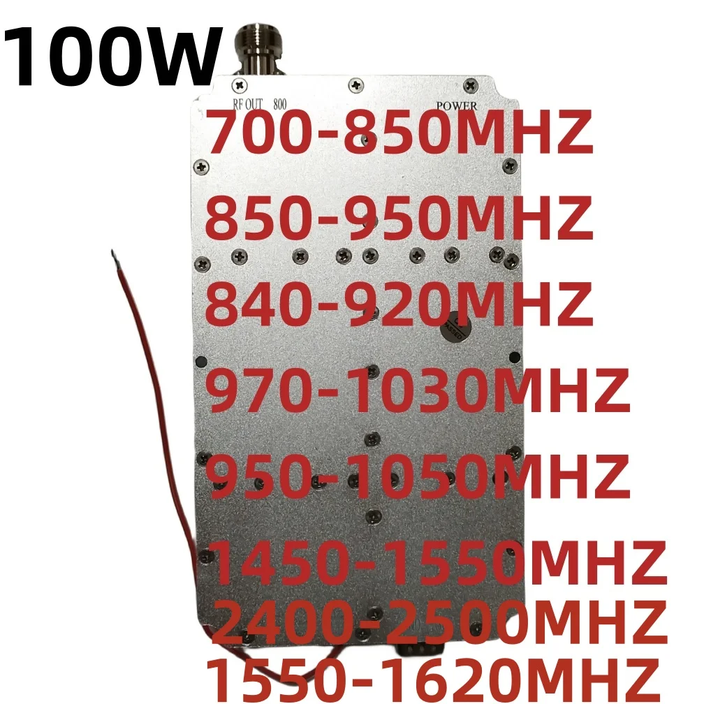 100W 700-850MHZ850-950MHZ 950-1050MHZ970-1030MHZ 1450-1550MHZ 1550-1620MMHZ 2400-2500MHZBAMPLIFIER MODULE NOISE GENERATOR