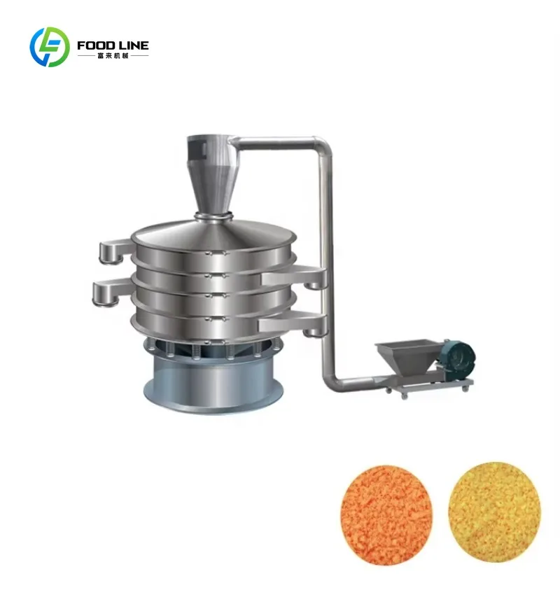 Breadcrumbs Making Machine Crumb Coating Machinery for Onion Ring Fried Chicken Shrimp Tempura Production Line Custom