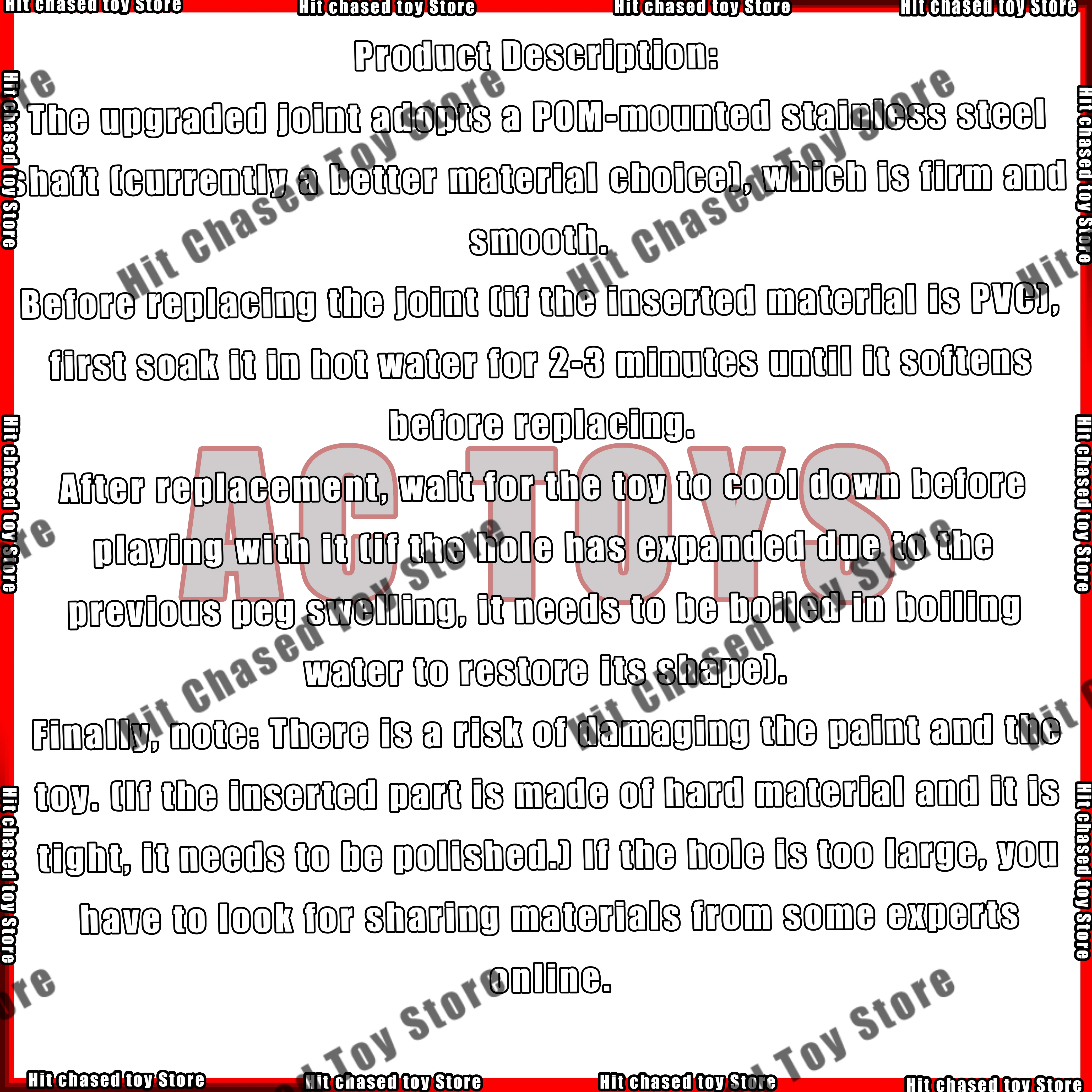 Ac Factory Toys 15 Joints Black Custom Ultron's Joints Nailed Joint Securing with Stainless Steel Nails Kaiyodo Action Figures