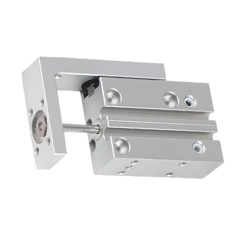 HLH Slide Table Pneumatic Cylinder Small Side Slide Rail With Magnet HLH Bore16/10/6/20mm Stroke 5 10 20 25 30 40 50 60mm