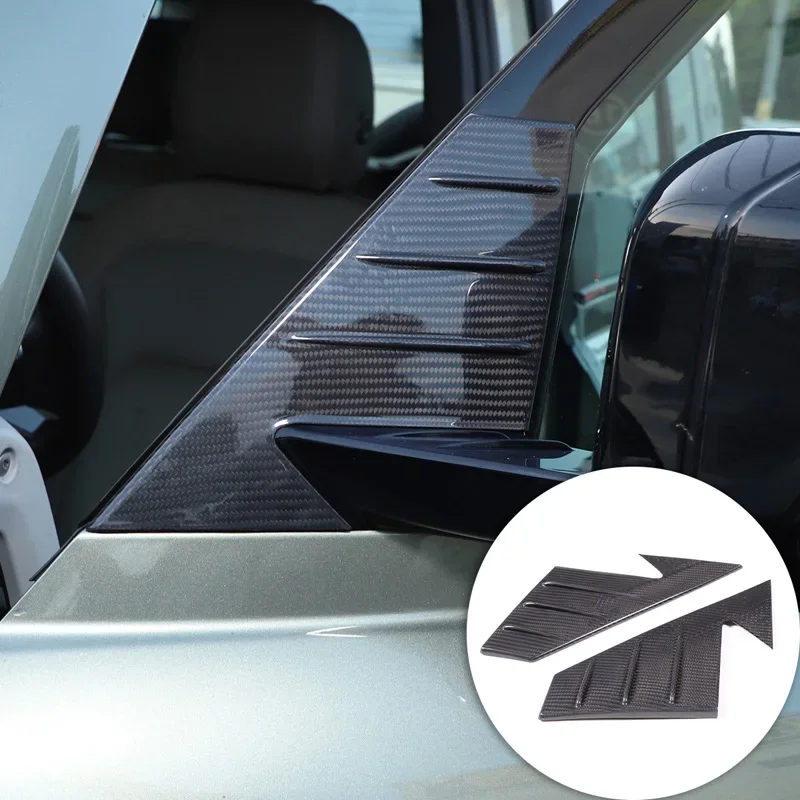 

Real Carbon Fiber A-pillar Triangle Cover Trim For Land Rover Defender 2020-2023 Car Exterior Trim Accessories