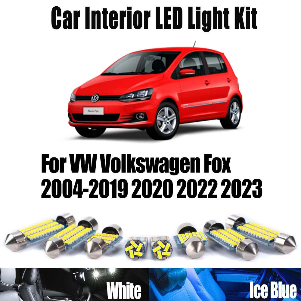 Canbus For VW Volkswagen Fox 2004- 2018 2019 2020 2022 2023 Car Accessories LED Interior Reading Bulbs Map Dome Trunk Light Kit