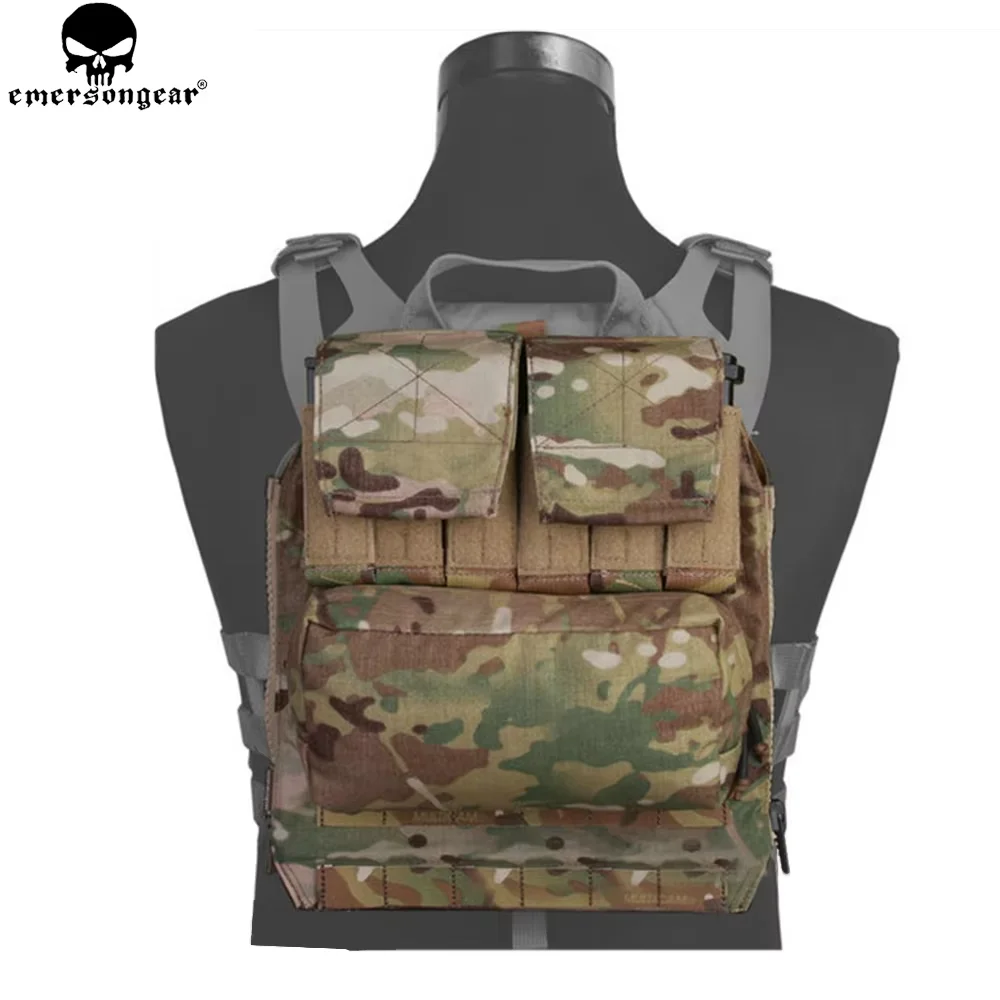 

EMERSONGEAR Back Pack Zip on Panel For AVS JPC 2.0 CPC Vest Hunting Airsoft Paintball Combat Backpack Multi-camo Black EM9286