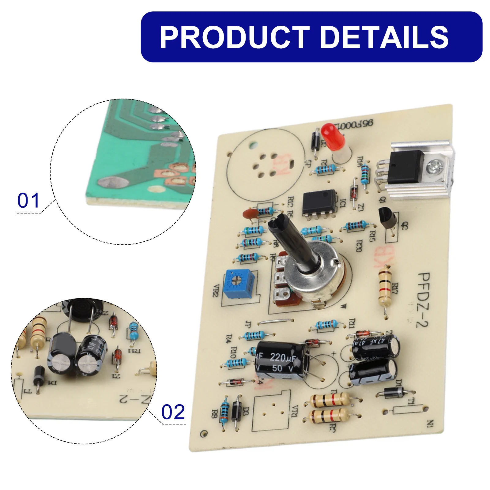 A1321 PCB-Based Controller Module for 936 Series Soldering Iron Stations Supporting Accurate Temperature Monitoring