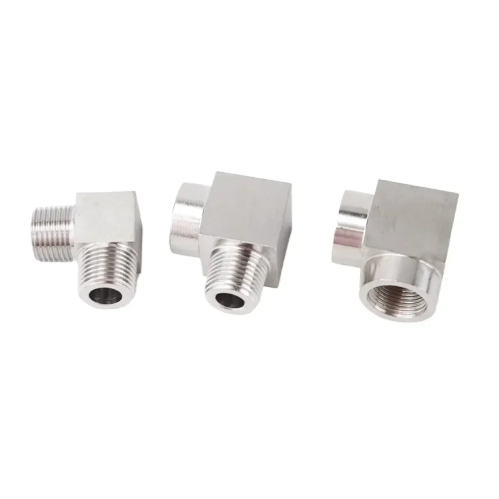 304 Stainless Steel Ferrule Connector, Elbow End Point Connector