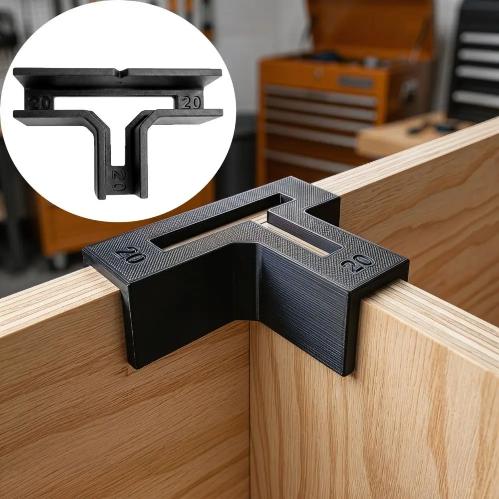 Thickened Wooden T-Shaped Bracket Durable Tool-Free Right Angle Bracket Easy Install Quick Installation 90° Bracket Woodworking