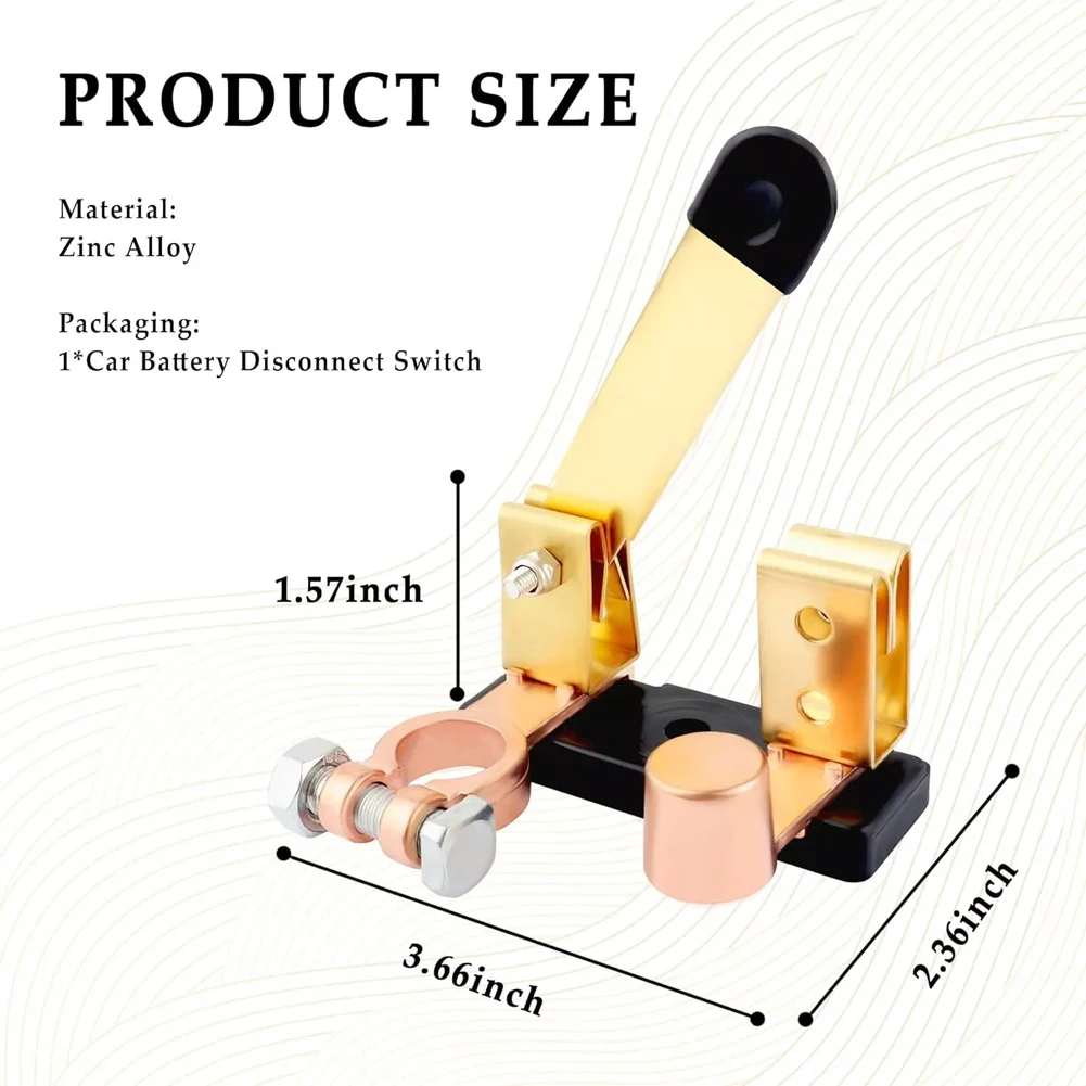 V V Voltage Battery Switch Battery Drain V Knives Blade Master Battery Disconnect Switch Zinc Alloy Convenient