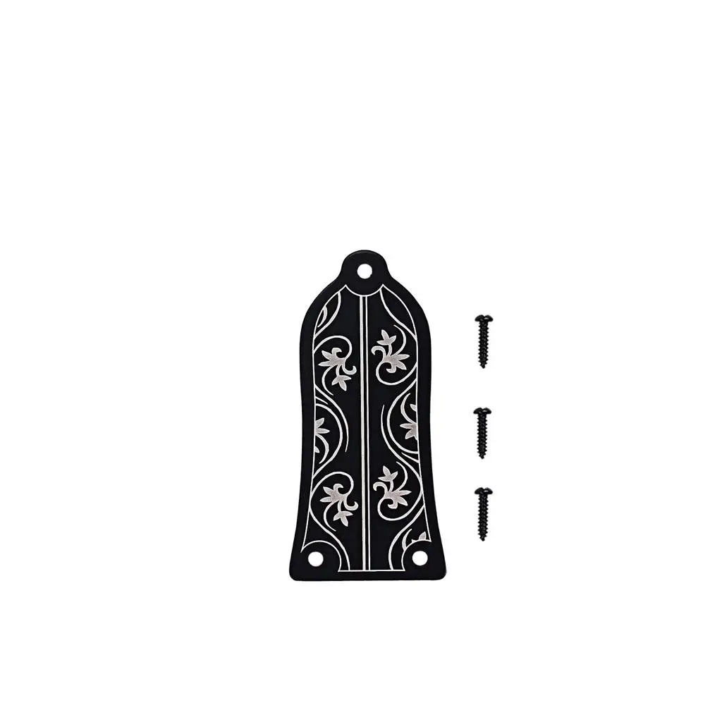 Alloy Flower Pattern Truss Rod Cover Plate Modern Bell Shape Guitar Parts Electric Guitar Accessory for Professional Guitars