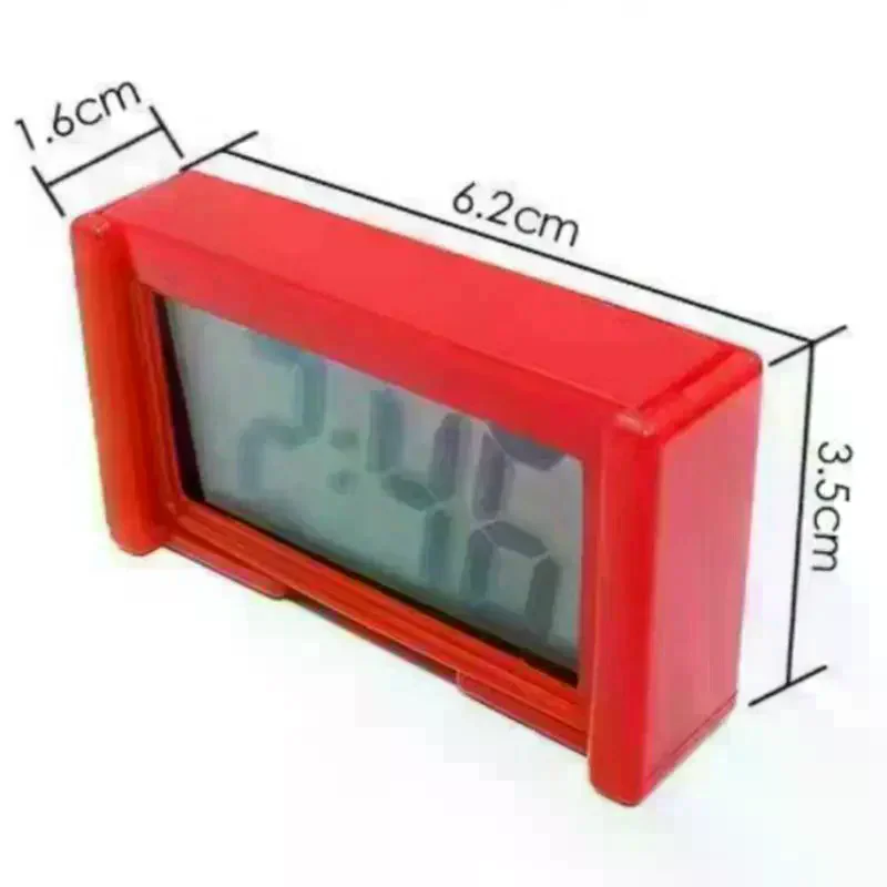 Mini Digital Clock Large Screen Car Dashboard Electronic Clock Self-adhesive Mini Clock Car Clock For Truck Dashboard