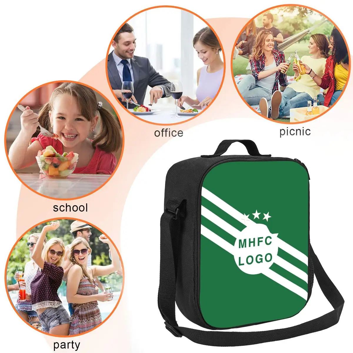 Israel F.C MHFC Champion Grote picknicklunchtas Lunchtas Tote Bag Geïsoleerde thermische lunchbox Container Organizer