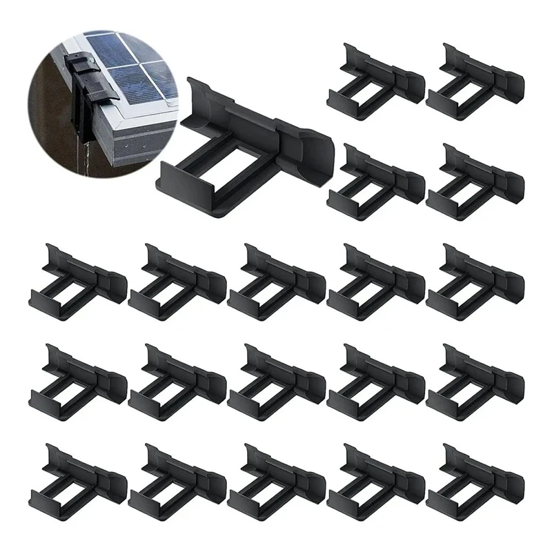 50 قطعة لوحة طاقة شمسية مقاطع تصريف المياه ASA الضوئية لوحة المياه استنزاف كليب السيارات إزالة غبار الماء المستقر