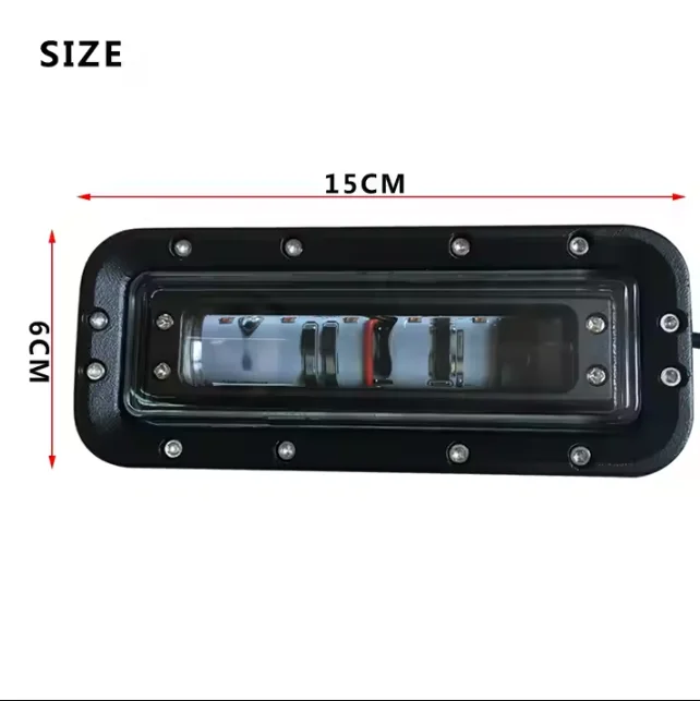 

LED Warning Light Red Zone Safety Light DC 10～80V for Forklift Heavy Duty Machine LANTSUN LED6412