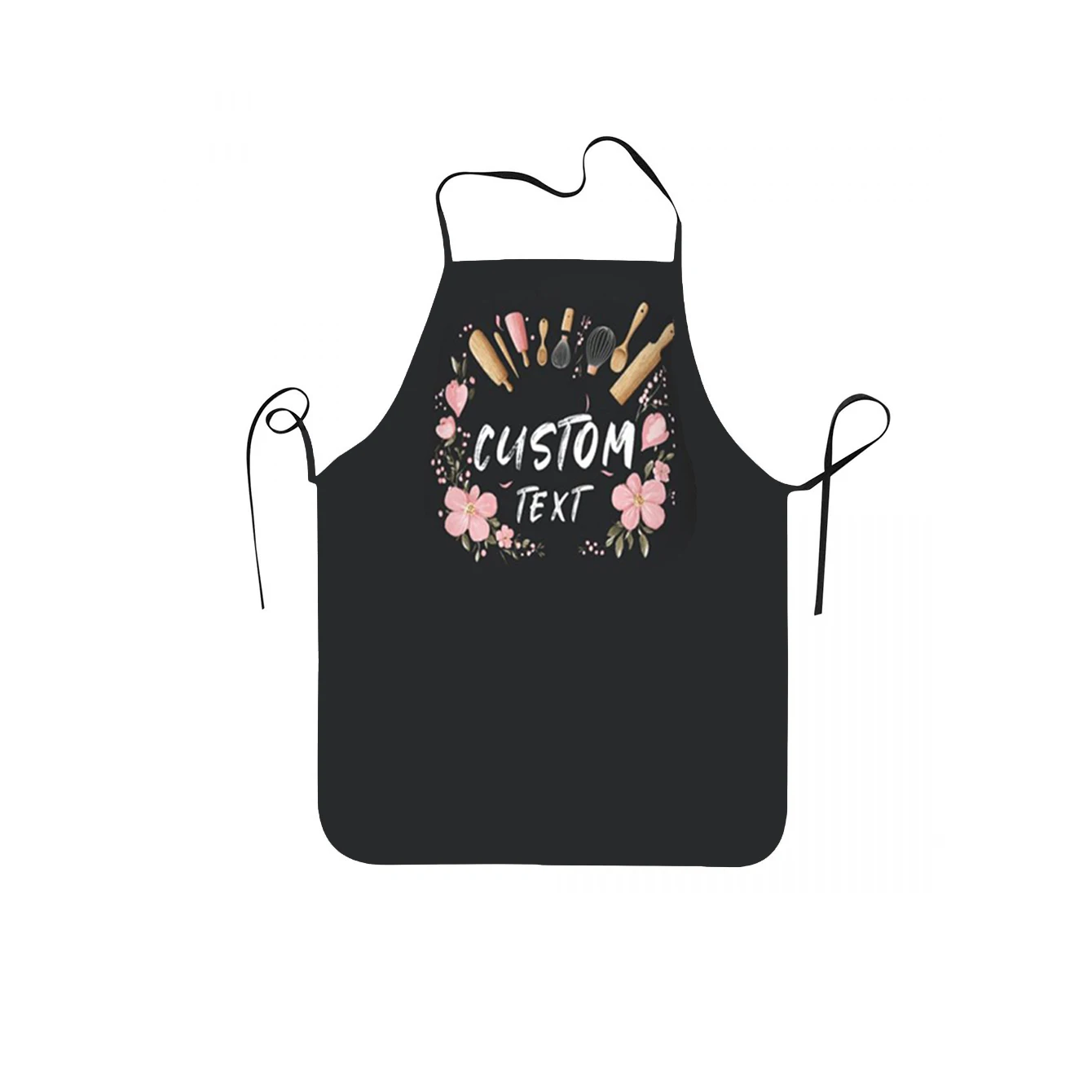 Customized Print Text Men's Kitchen Apron Signature  Kitchen Aprons Home Baking Clothes
