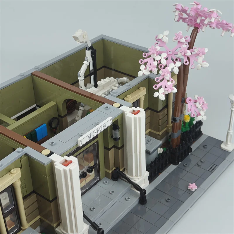 

Конструктор MOC: Модель дома, классическая архитектура, музыей истории, высококачественные кирпичики, 10326, рождественские подарки