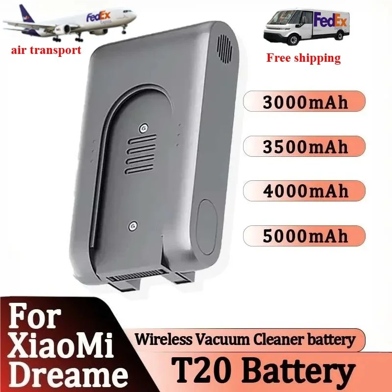 

25.2V 3500mAh Vacuum Cleaner Battery for Xiaomi Dreame Vacuum Cleaner T20 Xiaomi Mijia Dreame Replacement Battery battery 18650