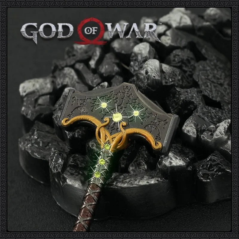 God of War Kratos The Leviathan Axe Game, mesurost of Sparta, Anime Game, Peripheral Katana Keychain, Weapon Model Toys