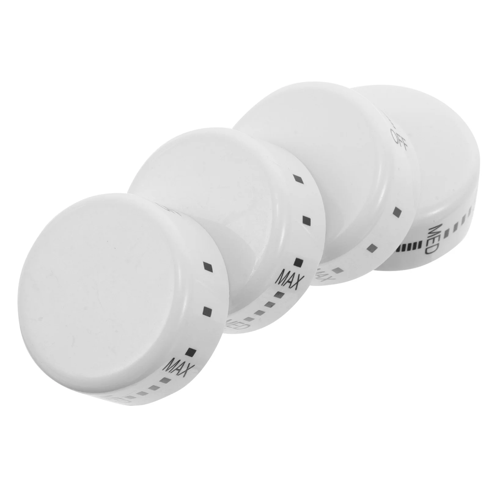 

4Pcs Freezer Temperature Control Knob White Smooth Rotational Adjustment Mini Fridge Thermostat Replacement Part Accurate