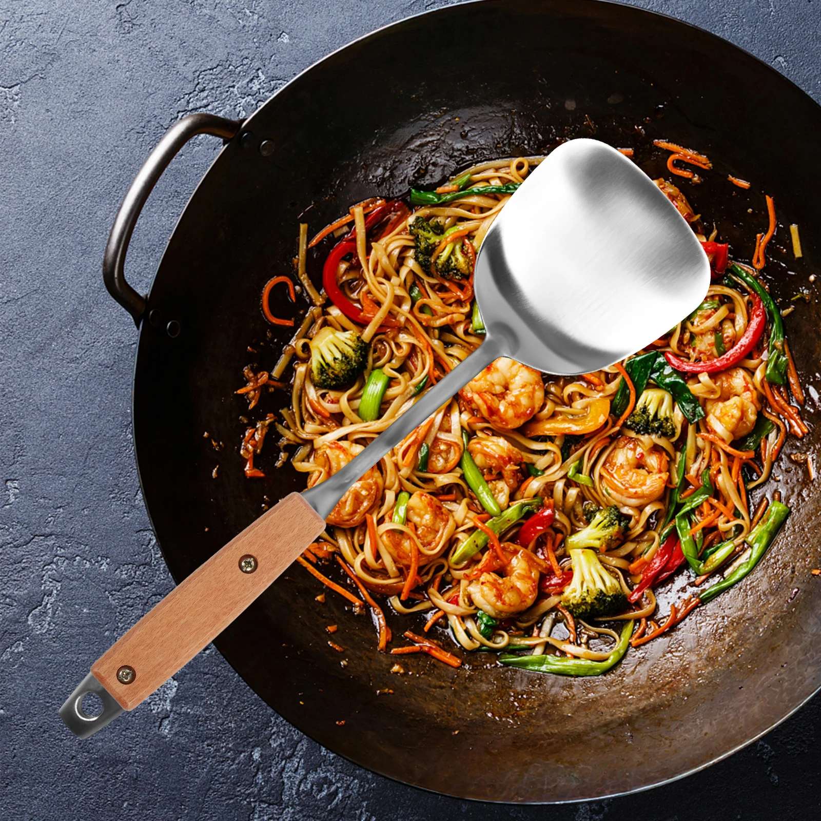 

Wooden Replacement Sturdy Heat-Resistant Detachable Grip For Kitchen Utensils Spatula Handle Replacement Wooden Handles