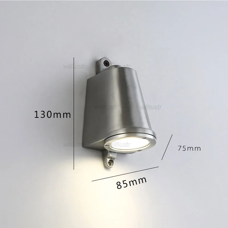 

Creative Horseshoe Wall Lamp Industrial Style Aluminum Sconce Retro Hotel Bar Loft Outdoor Corridor Balcony LED Metal Spot Light