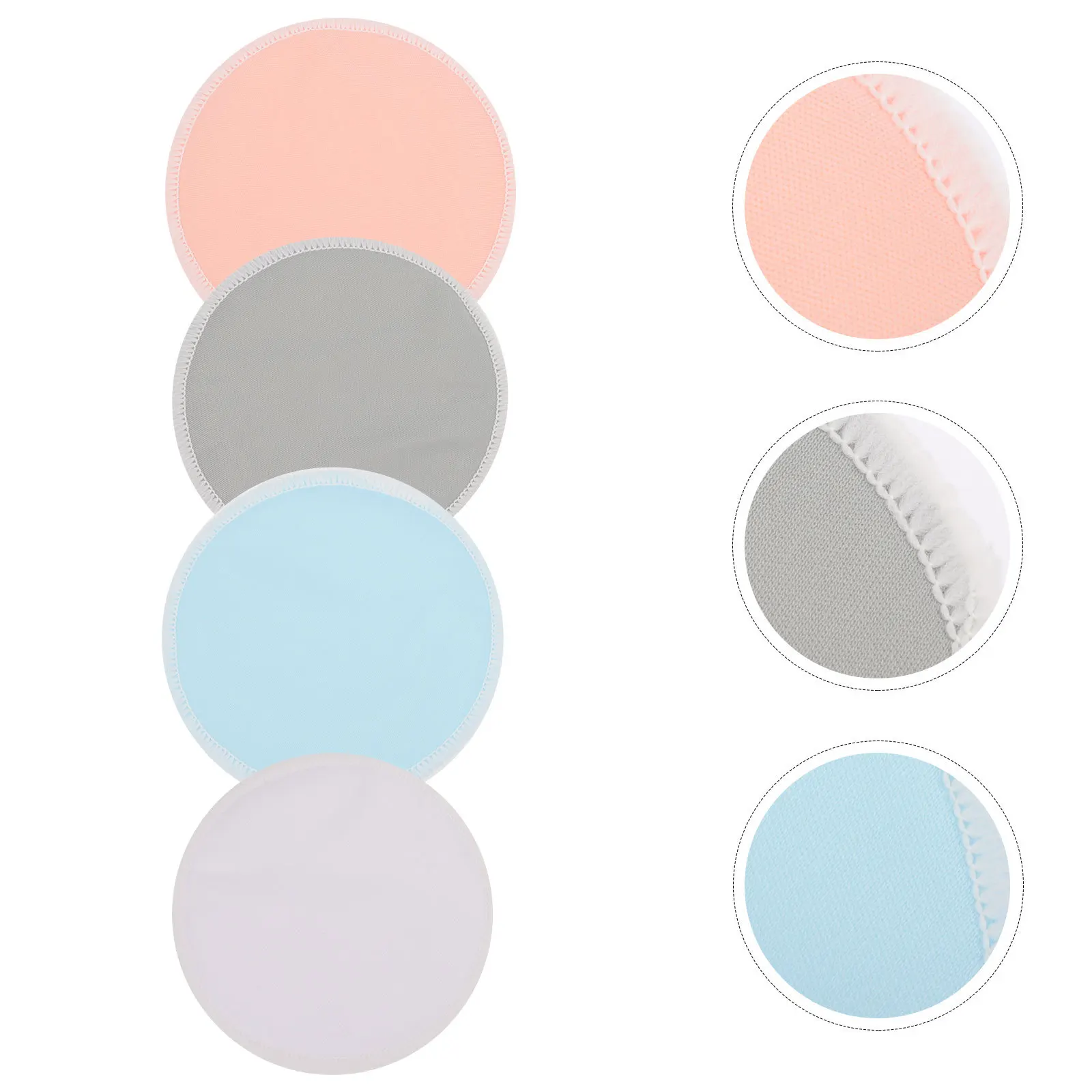 

4Pairs Nursing Pads for Women Washable Leakproof Breast Pads Soft Reusable Comfortable