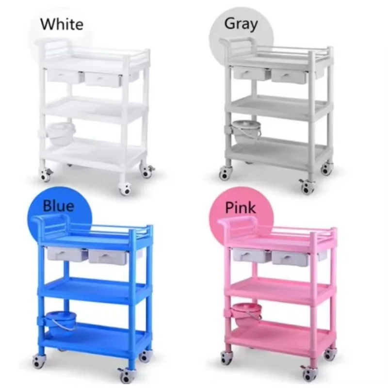 

Тележка для хранения медицинских инструментов из АБС-пластика, тележка для перевязочных материалов, тележка для экстренной помощи для больничных палат и операционных