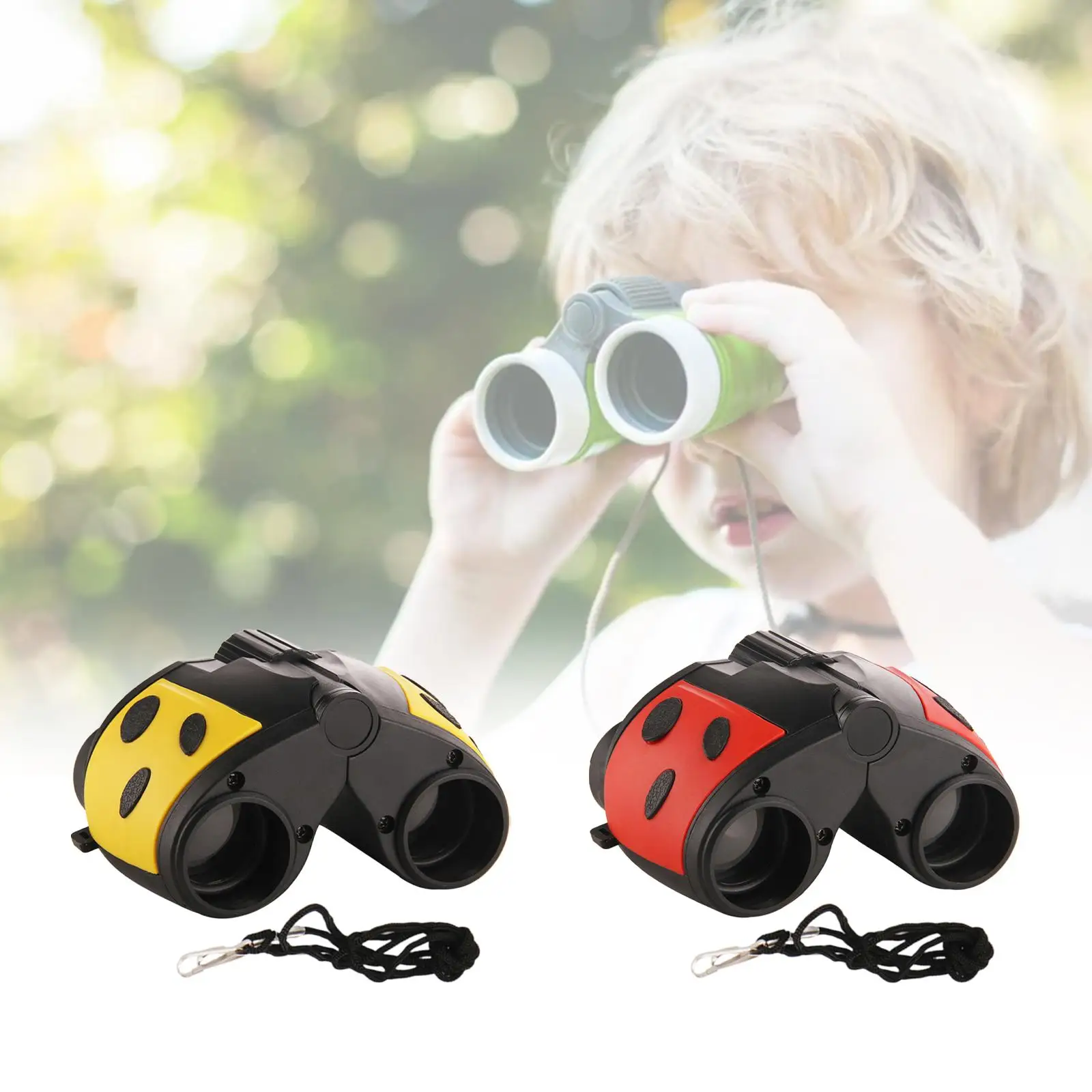 Kids Telescope Portable Gift High Resolution Jungle Binoculars Toy Camping for Sports Party Favors Hiking