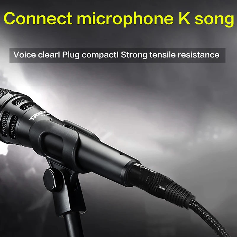 Microphone Cable XLR 3-Pin to Jack 6.5mm Mic Lead Aux Cord TRS 6.35 mm/6.5 mm Male to XLR Female Cord for Amplifier AMP