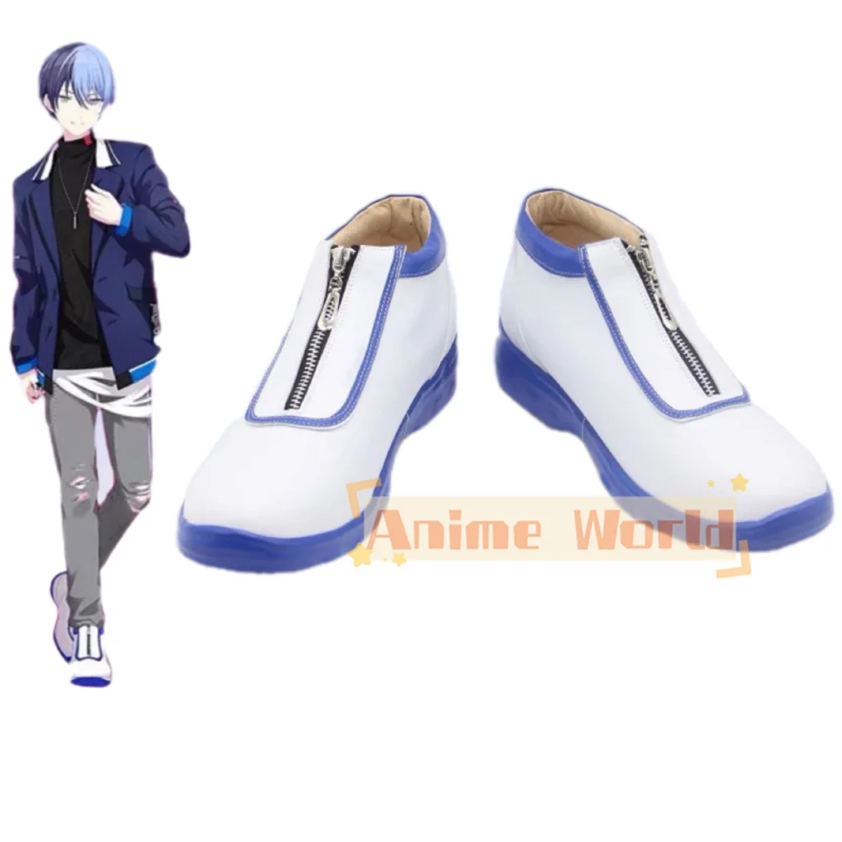 

PJSK Aoyagi Toya Cosplay Shoes Halloween Carnival Boots PU Shoes Game Project Sekai Cosplay Props Custom Made