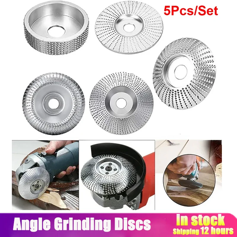 5Pcs/set Angle Grinding Discs Wood Grinding Polishing Wheel Rotary Disc Sanding Disc Abrasive Disc Tools for Angle Grinder