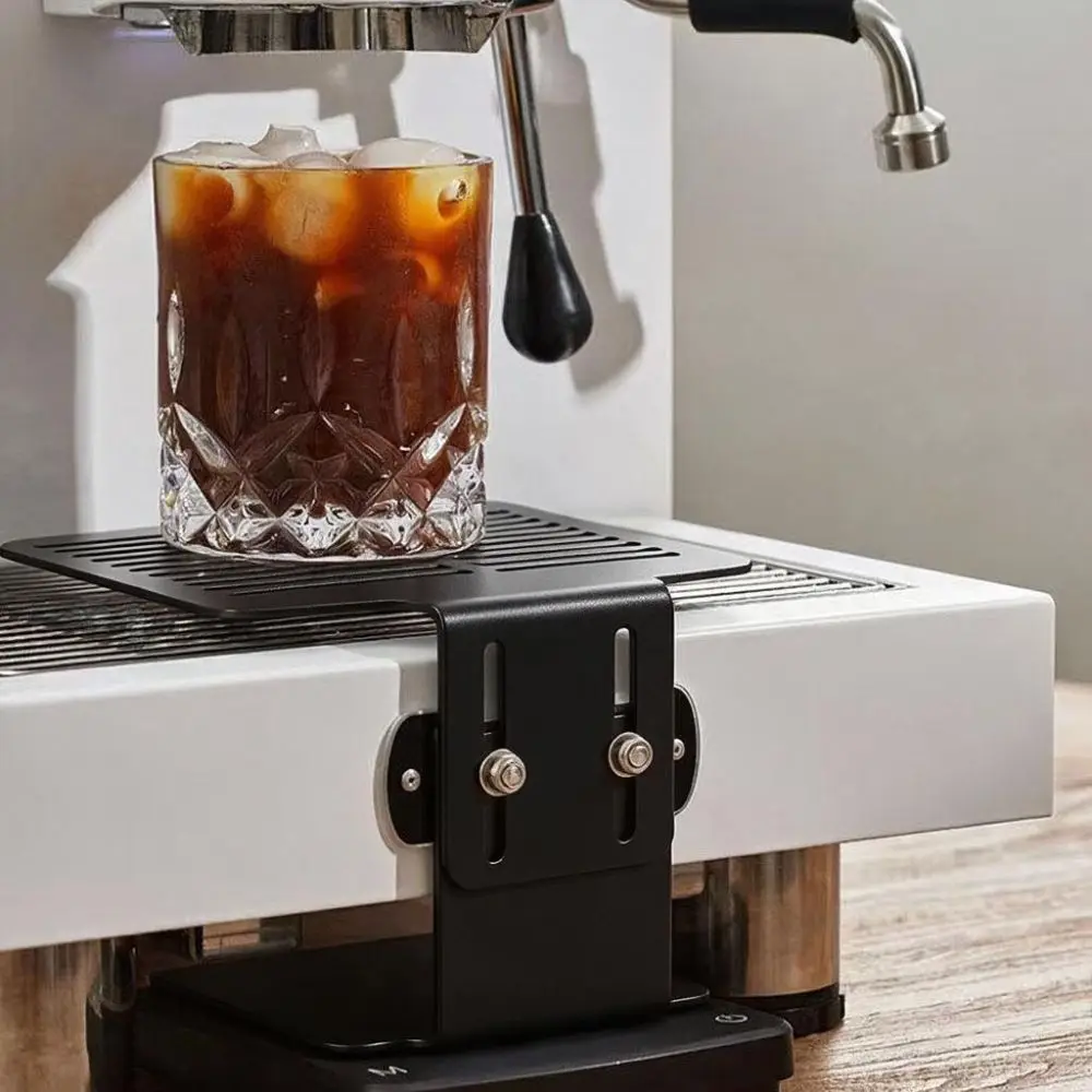 Adjustable Height Coffee Scale Stand Hollow Drainage Steel Espresso Extraction Cup Rack Stable Base Rust-resistant