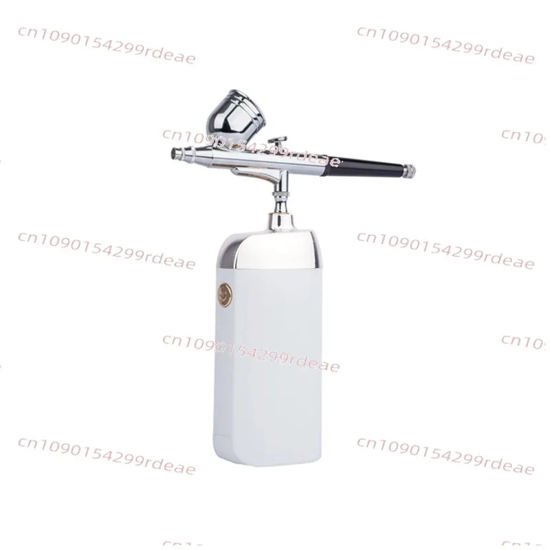 Nail Art Oxygen Injector Airbrush Kit | Mini Compressor for Leather Touch-Up, Art Coloring & Model Spraying