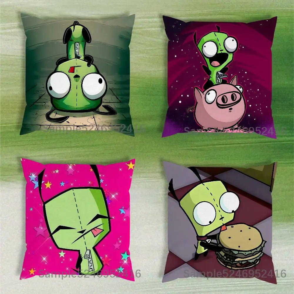 

I-Invader Alien Z-Zim Cushion Cover Pillow Cover Decor Pillowcase Printed Cushion Case For Couch