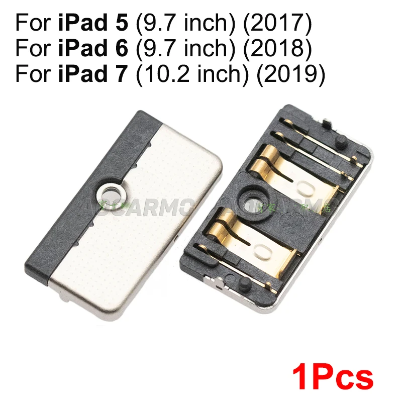 Aocarmo For iPad 5/6/7 2017 2018 2019 10.2 Pro 9.7 10.5 12.9 Battery FPC Connector Contact On Mainboard  For iPad Air Air2 Air3