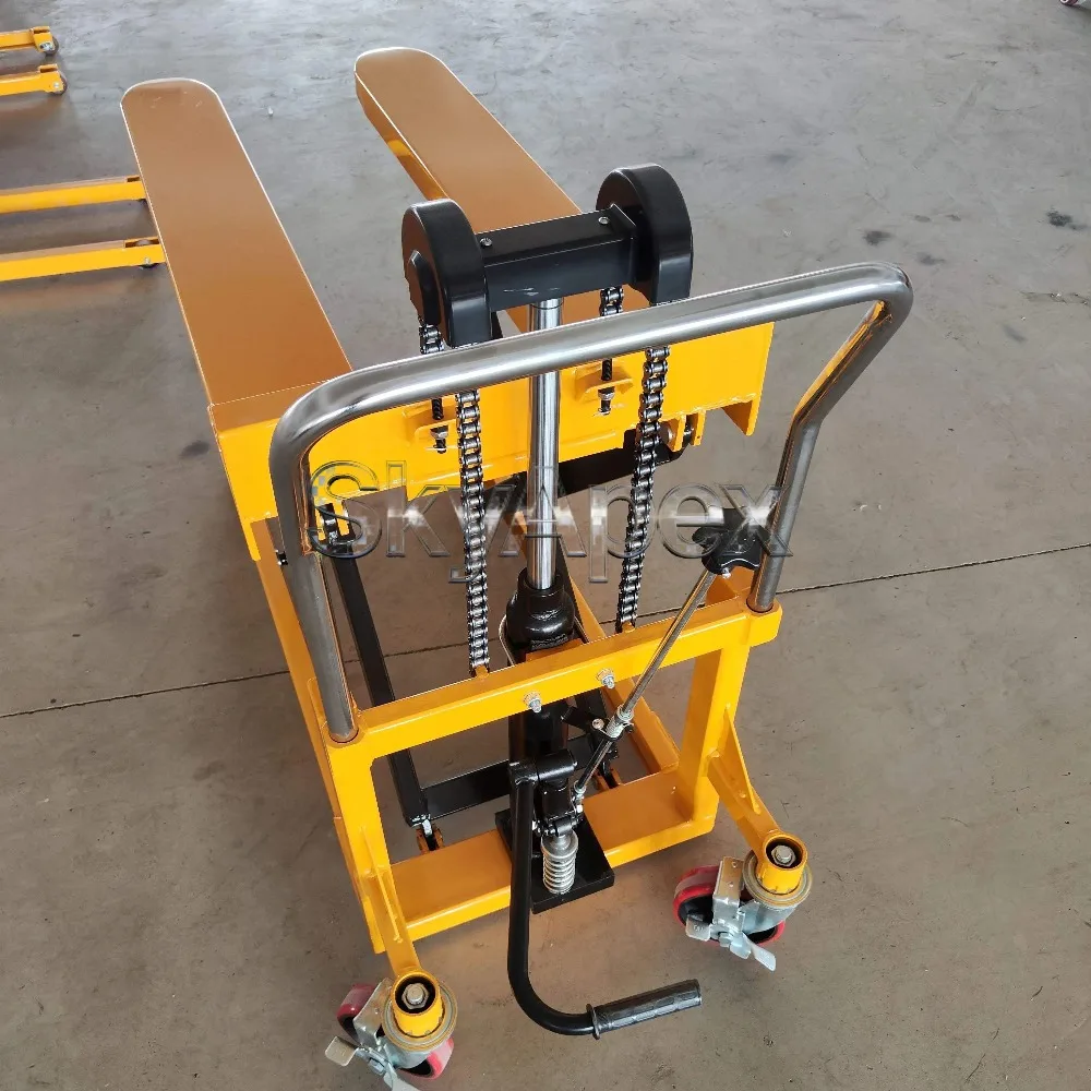 

Customizable 1000KG Manual Scissor Lift Table Adjustable Handling Lifter Portable Hydraulic Lift Platform Foot Pump Steel