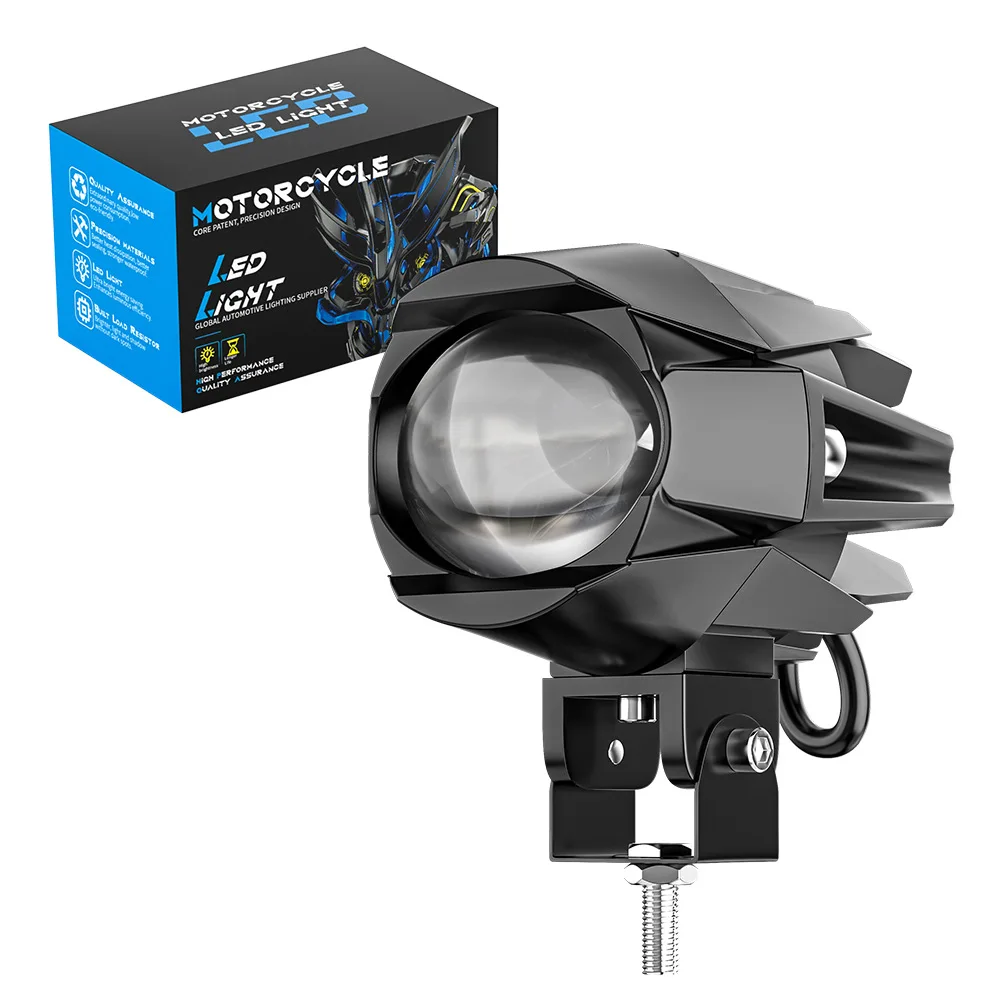 40W Waterbird 1 LED Motorcycle Spotlight Dual Beam External Lens High Bright Road Lamp Retrofit LED headlight Car Accessories