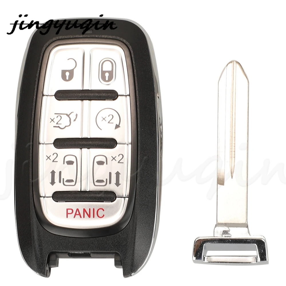 jingyuqin M3N-97395900 68217832AC Proximity Smart Remote Key Fob 433Mhz 4A Chip For Chrysler Pacifica 2017+ Voyager 2020+