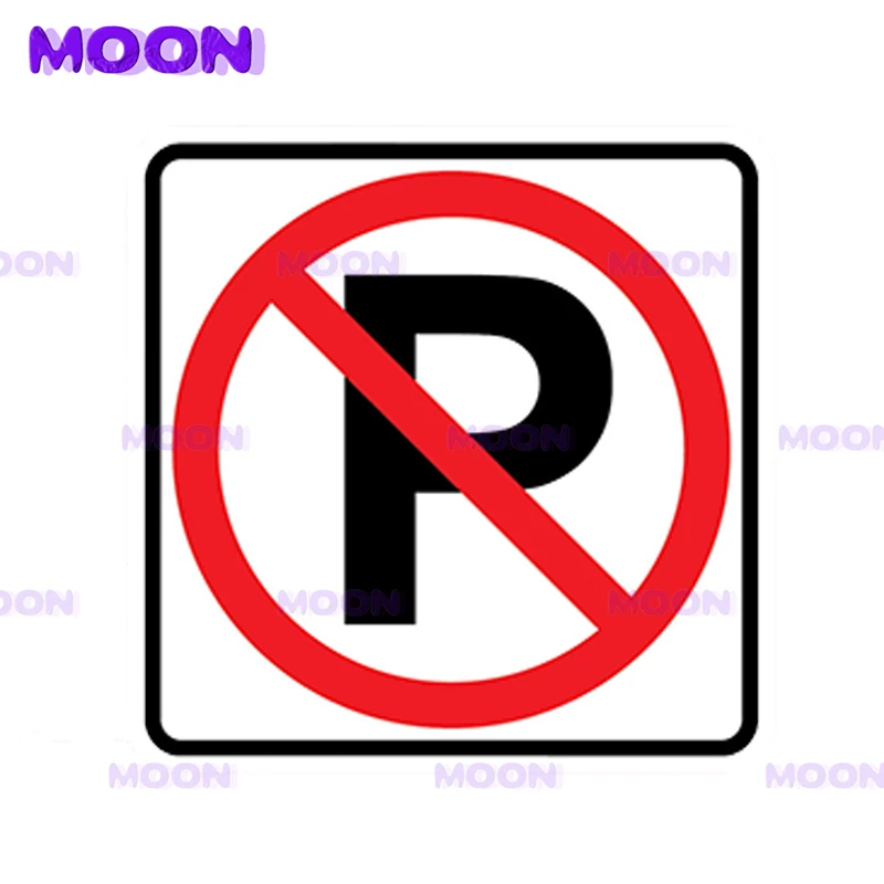 NO PARKING Stickers Warning Violation Towing Car Sign Car Sticker Waterproof Reflective Vinyl Decal