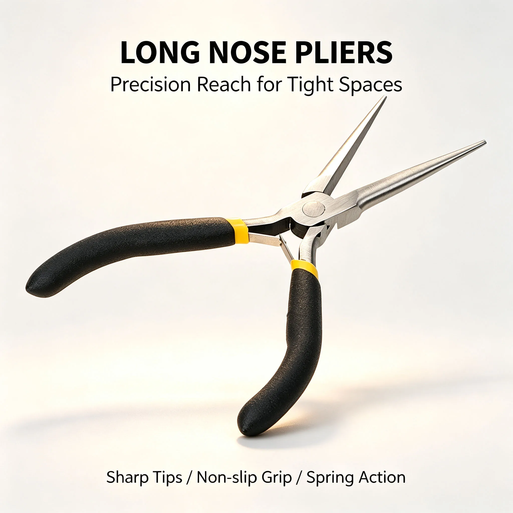 Long Nose Pliers 45#Steel Hand Tools Electrician Repair Tools Stripping Cutting Clamping Wire Cutter Multi-function