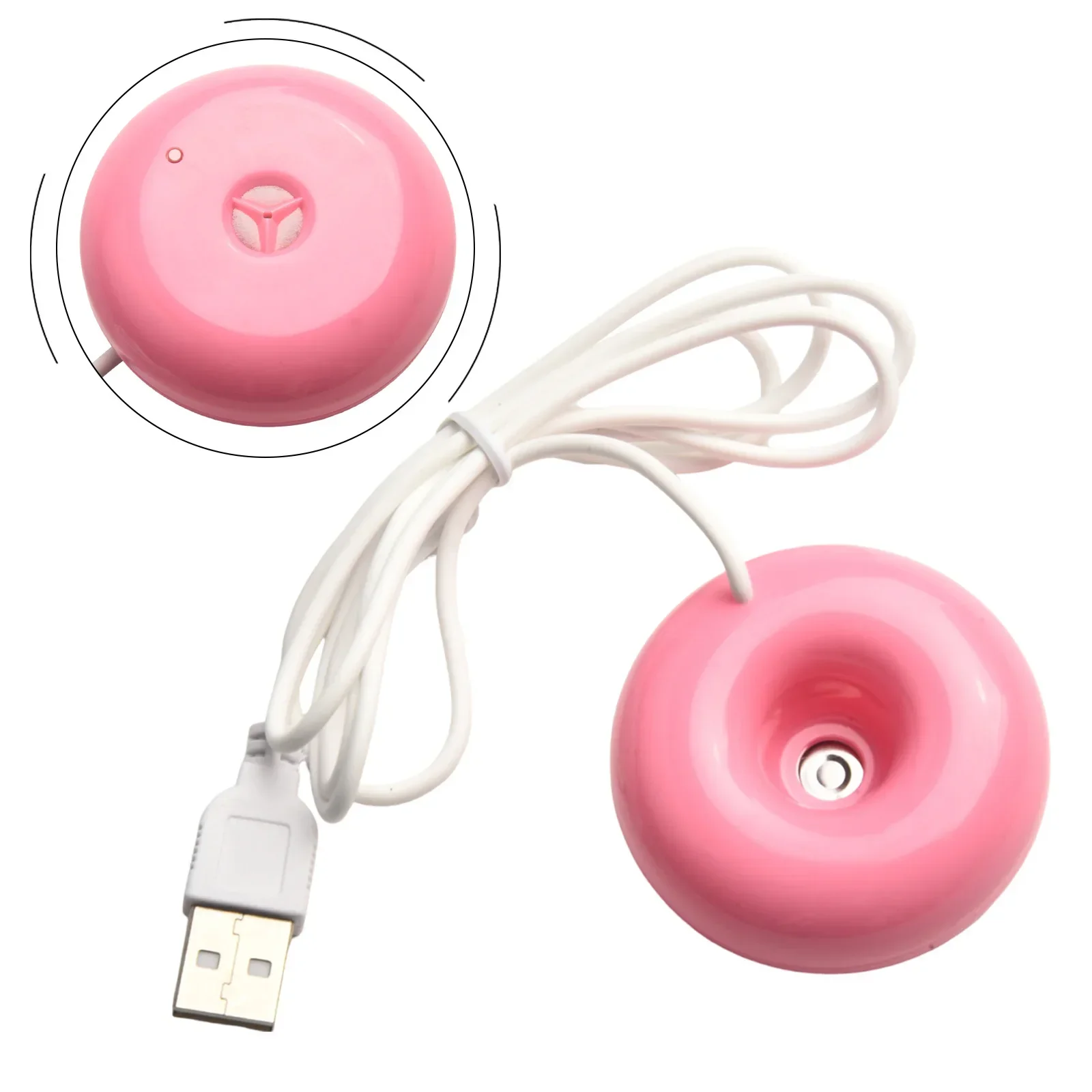 1pcs Mini Donut Negative Ion Humidifier USB Round Household For Home Office Desktop Donut Steam Diffuser Mini Sprayer Household