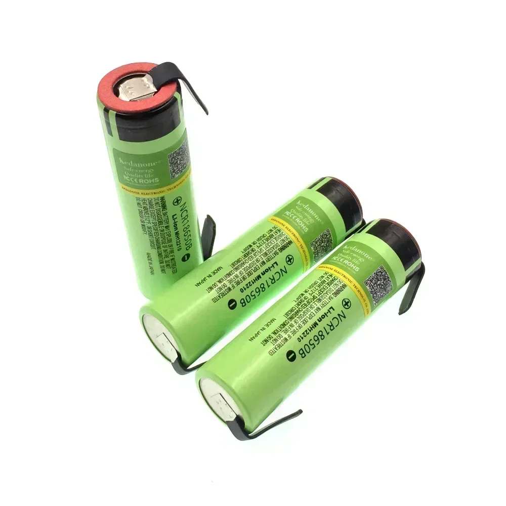 100% original NCR18650B 3.7V 3400mAh 18650 rechargeable lithium battery for 18650 battery + DIY nickel piece