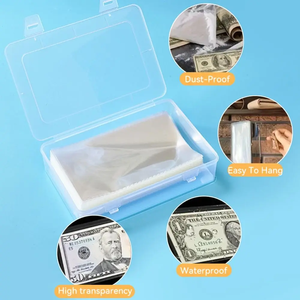 100Pcs Creativity Money Saving Envelopes Kit Cash Challenge Cash Envelopes 100 Envelope Challenge Box Set Dust-proof