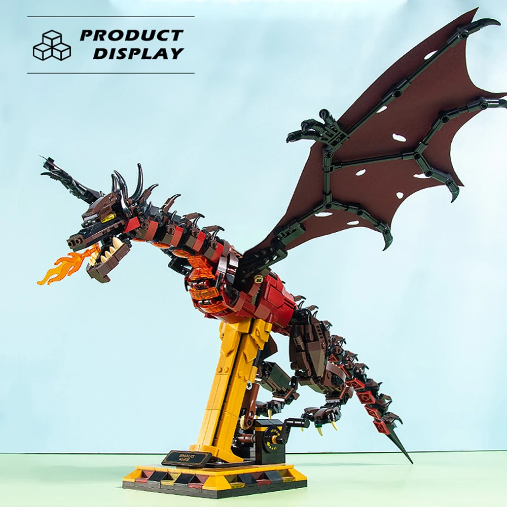 Dragon Phantom Wyevrn Building Blocks Model Bricks Movie Middle-earth Medieval Series Ice Dragon Assembly Sets Toys Gifts Decor
