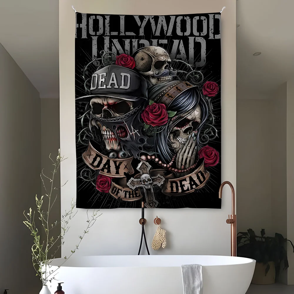 

H-Hollywood-UndeadS Band Rock Tapestry Perfect For Home&Living Bedroom Decor Wall Art Backdrop Banner