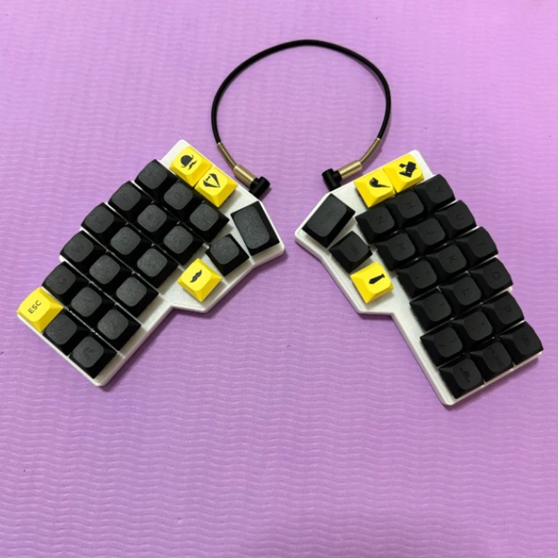 Corne v4.1 mx teclado dividido personalizado portátil hotswap ergonômico diy gamers design teclado mecânico suporte qmk/vial com fio rgb