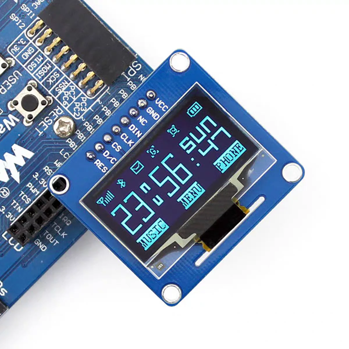 Weixue SH1106 1.3-inch OLED module OLED display module 12864 blue straight needle